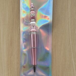 Pink Beaded Pen